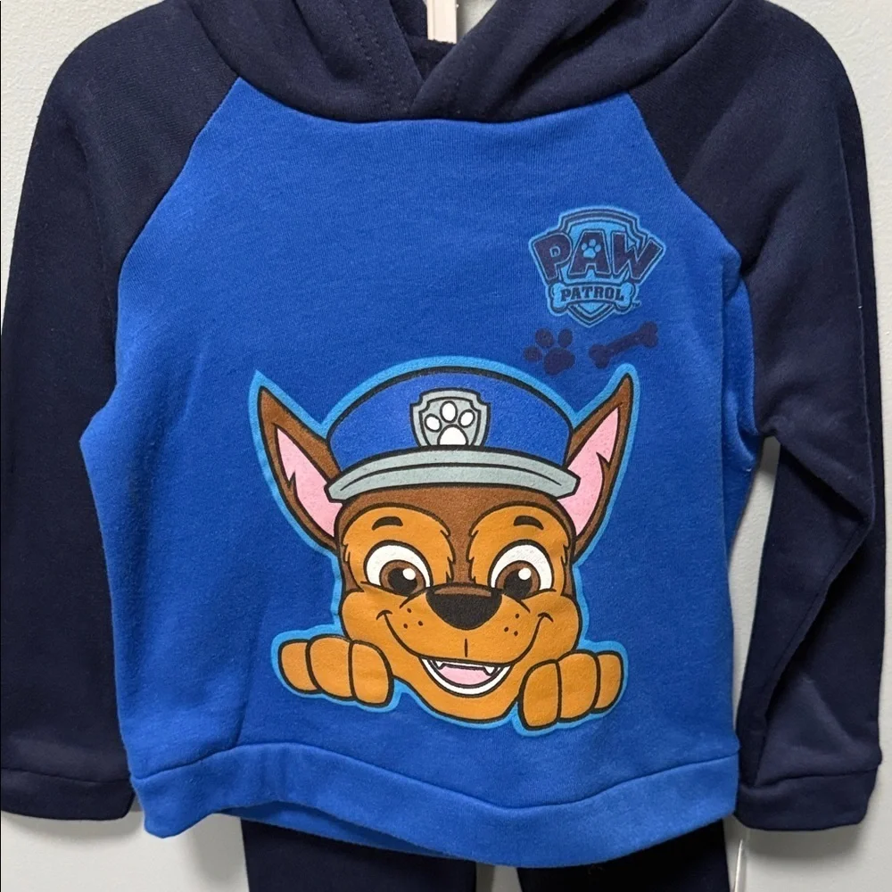 Blue and Black Paw Patrol Hoodie Set for boys